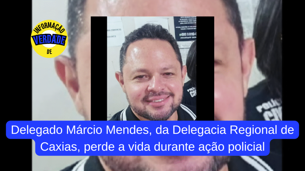 Delegado Márcio Mendes, da Delegacia Regional de Caxias, perde a vida durante ação policial Delegado Márcio Mendes, da Delegacia Regional de Caxias, perde a vida durante ação policial