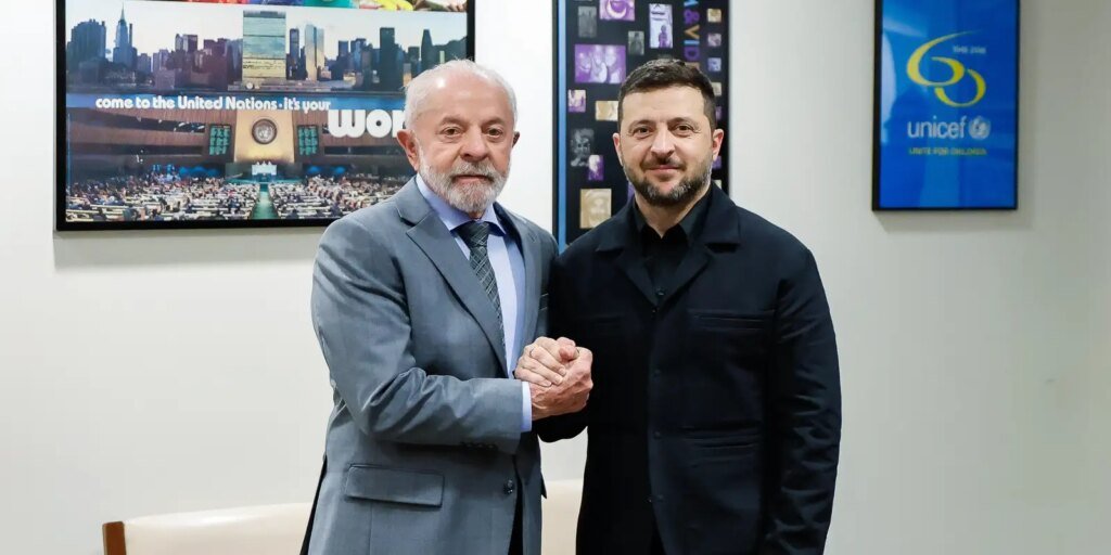 Lula encontra Zelensky e diz que não há “saída militar” para guerra Lula encontra Zelensky e diz que não há “saída militar” para guerra
