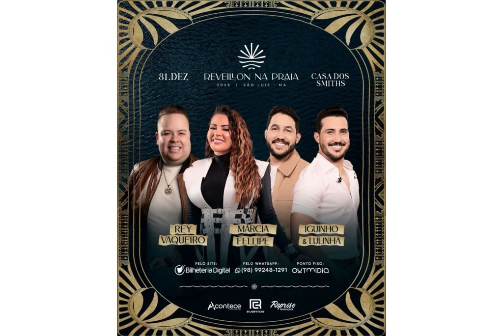 Reconhecido como o maior Réveillon do Maranhão, o Réveillon na Praia 2026 chega à sua terceira edição já consolidado como a principal festa de virada de ano do estado.