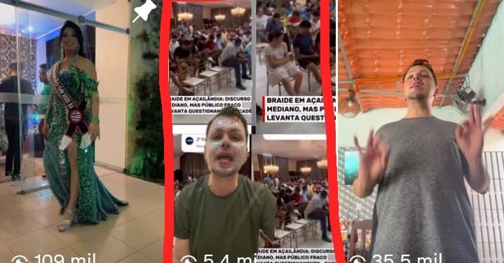 Influencer expõe bolha digital de Braide e viraliza mais que vídeo de pré-candidatura em poucas horas