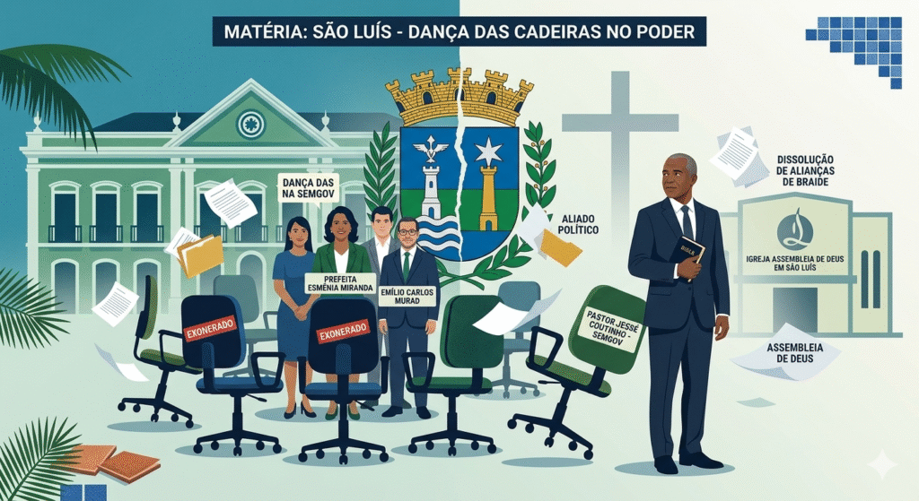 Dança das cadeiras: Nova gestão inicia exonerações de servidores herdados da gestão Braide em São Luís