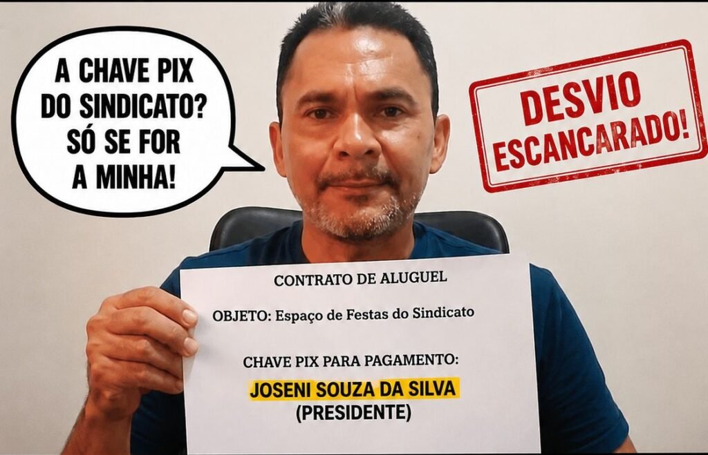 Pagamento de aluguel para a conta do presidente do Sindicato dos Funcionários Públicos de Buriti expõe irregularidades na gestão, e caso deve gerar o afastamento do gestor