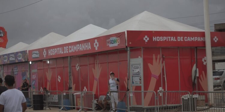 São João seguro: Governo do Maranhão instala hospital de campanha no Castelão