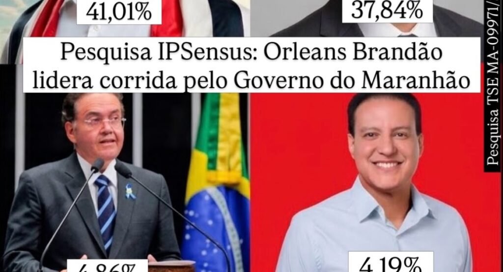 Orleans Brandão é primeiro para governador do Maranhão também em pesquisa do Instituto IPSensus Orleans Brandão é primeiro para governador do Maranhão também em pesquisa do Instituto IPSensus