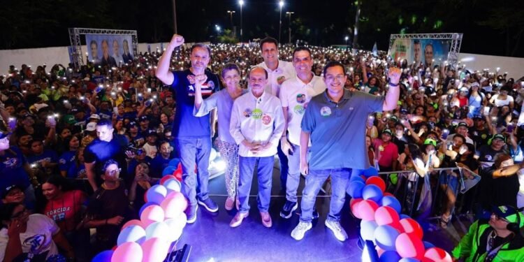 São José de Ribamar – Orleans Brandão afirma que vai duplicar a MA-202 durante grande comício na cidade