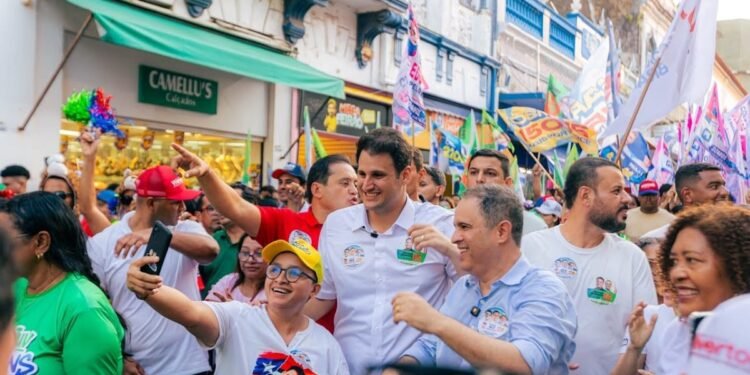 Em caminhada histórica na Rua Grande, Orleans Brandão mobiliza multidão e reforça propostas para São Luís