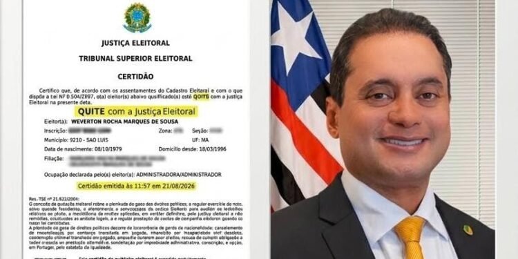 Weverton apresenta certidão e afasta pendência eleitoral para candidatura