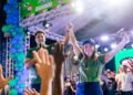 Barreirinhas – Orleans Brandão participa de lançamento da candidatura de Iracema Vale em ato que reúne 10 mil pessoas