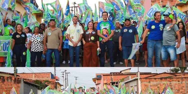 Caminhada vira grande arrastão em apoio à Dra. Natassia Weba, Fábio Macedo, Roseana Sarney e Orleans Brandão