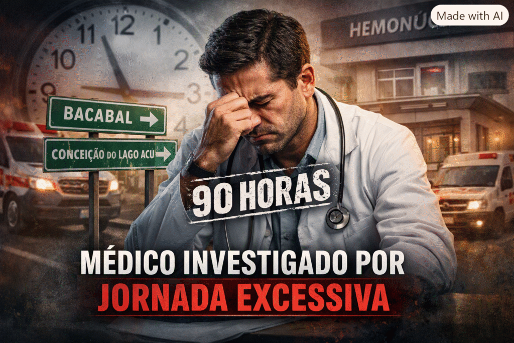 Médico investigado por suposta jornada de 90 horas semanais em três vínculos públicos e privados de saúde no Maranhão