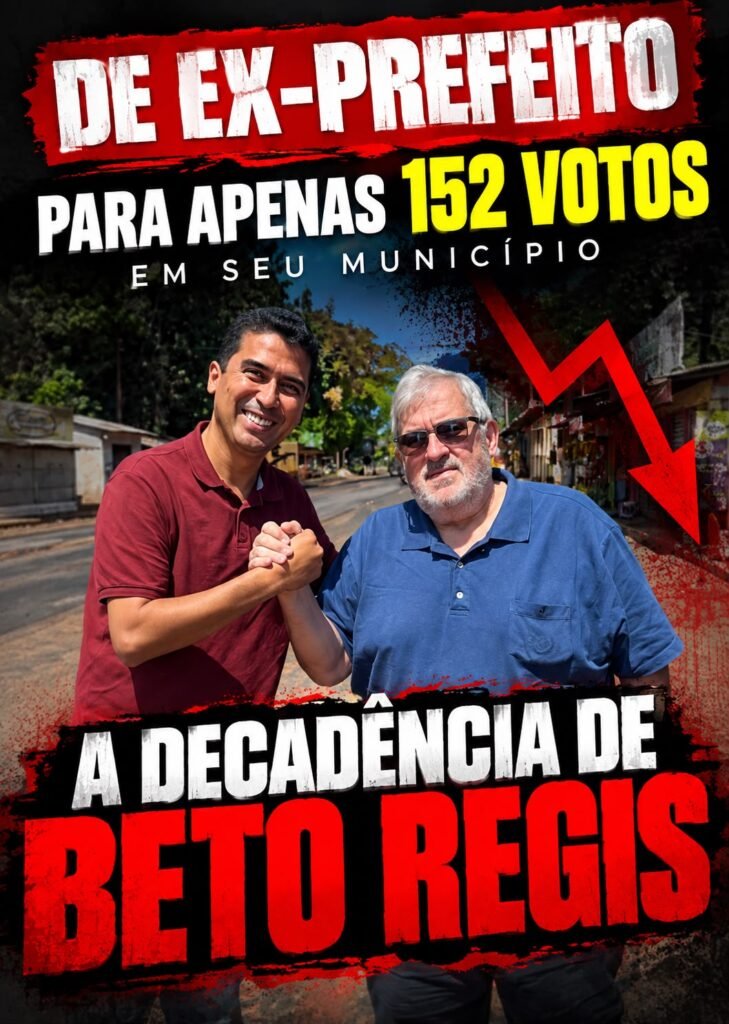 URNAS IMPÕEM REVÉS A BETO REGIS: ex-prefeito tem 152 votos em São João do Paraíso e aliados saem derrotados das eleições. URNAS IMPÕEM REVÉS A BETO REGIS: ex-prefeito tem 152 votos em São João do Paraíso e aliados saem derrotados das eleições.