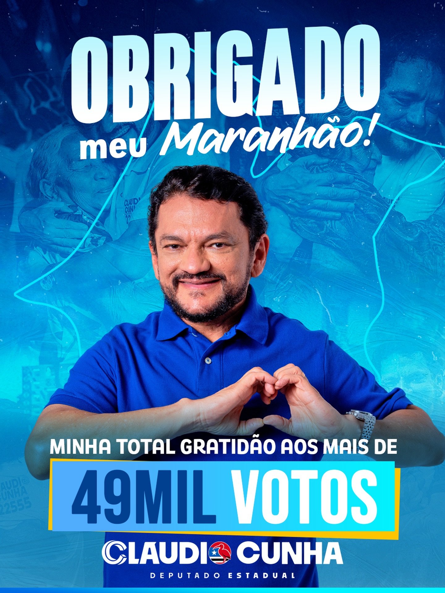 Com forte atuação no Maranhão, Cláudio Cunha é reeleito deputado estadual