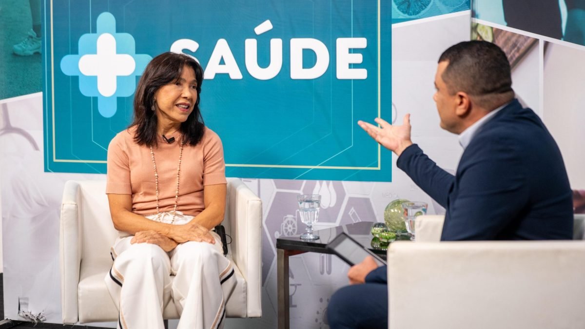 Ismael Gama conversou com a vice-presidente do CREFI21/MA, Denise Martins, no programa ‘Mais Saúde’