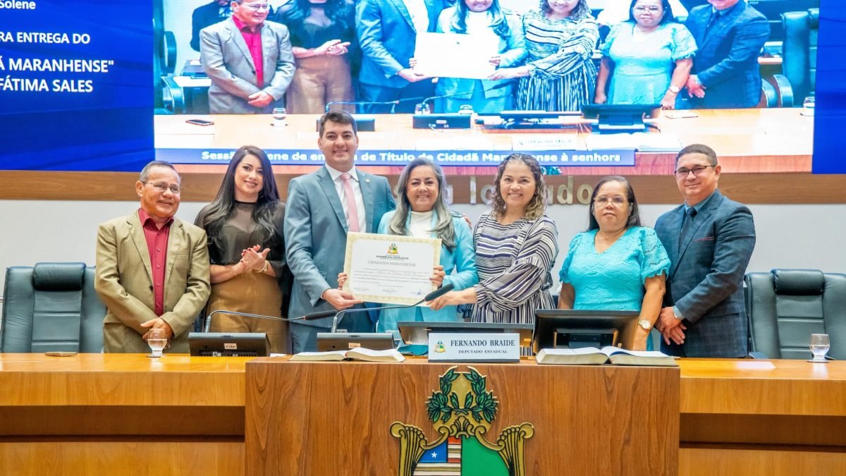 Solenidade de entrega do Título de Cidadã Maranhense à enfermeira e ativista social Maria de Fátima Sales Rodrigues